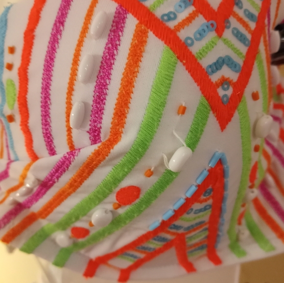 Victoria's Secret Full Neon Embellished Bikini sz M - Picture 5 of 5